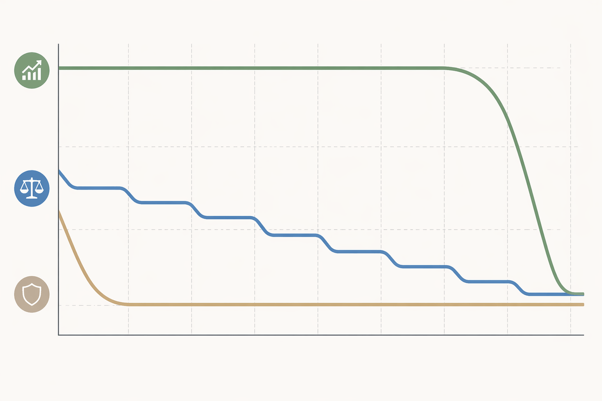 Pick your glide path from three realistic choices
